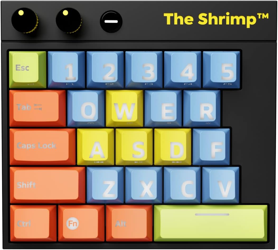 THE SHRIMP MICRO MODEL 1 (BOMBER) Mechanical Gaming Keyboard THE SHRIMP MICRO MODEL 1 (BOMBER) Mechanical Gaming Keyboard